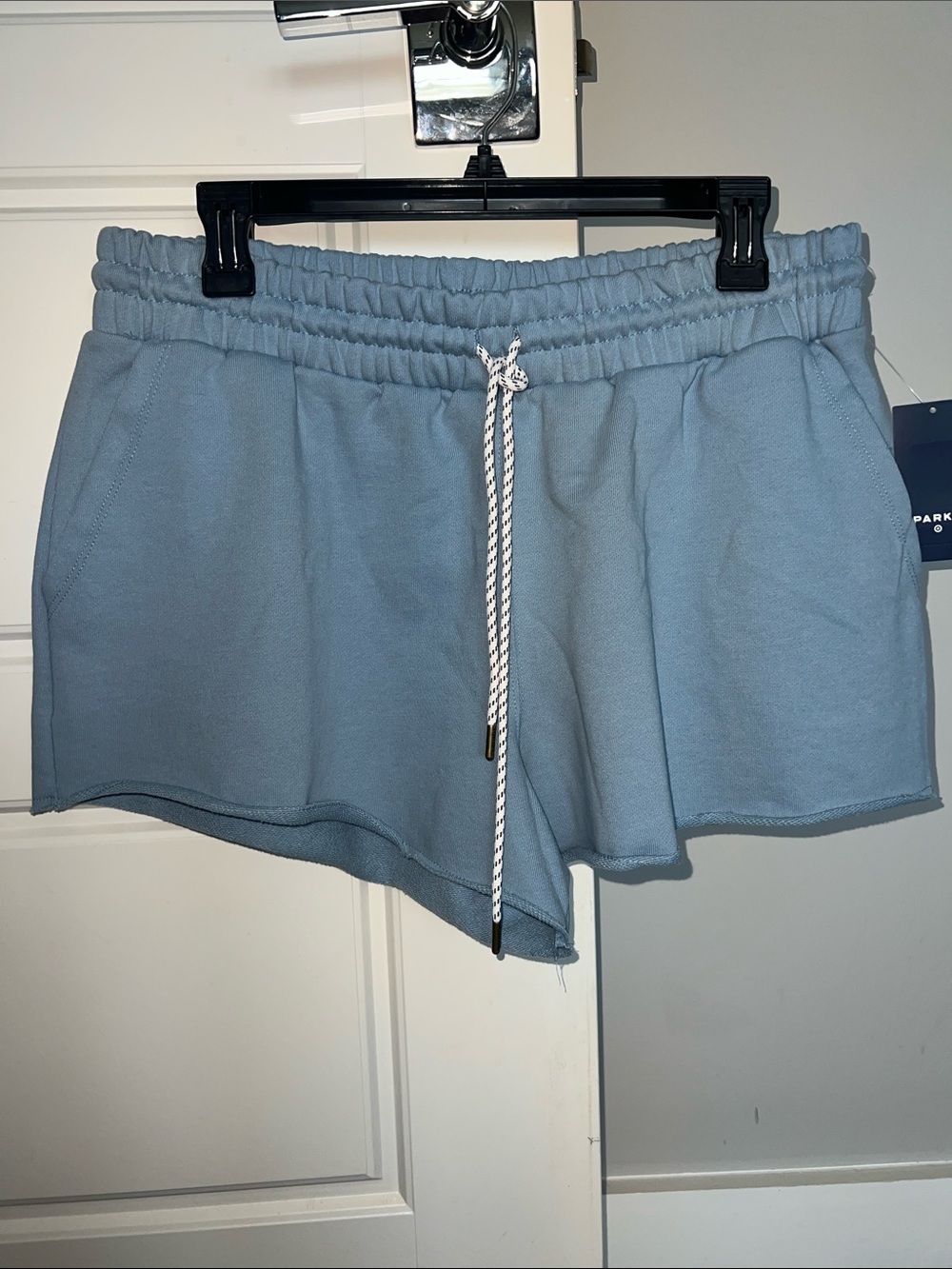 Women’s Light Blue Athletic Drawstring Shorts